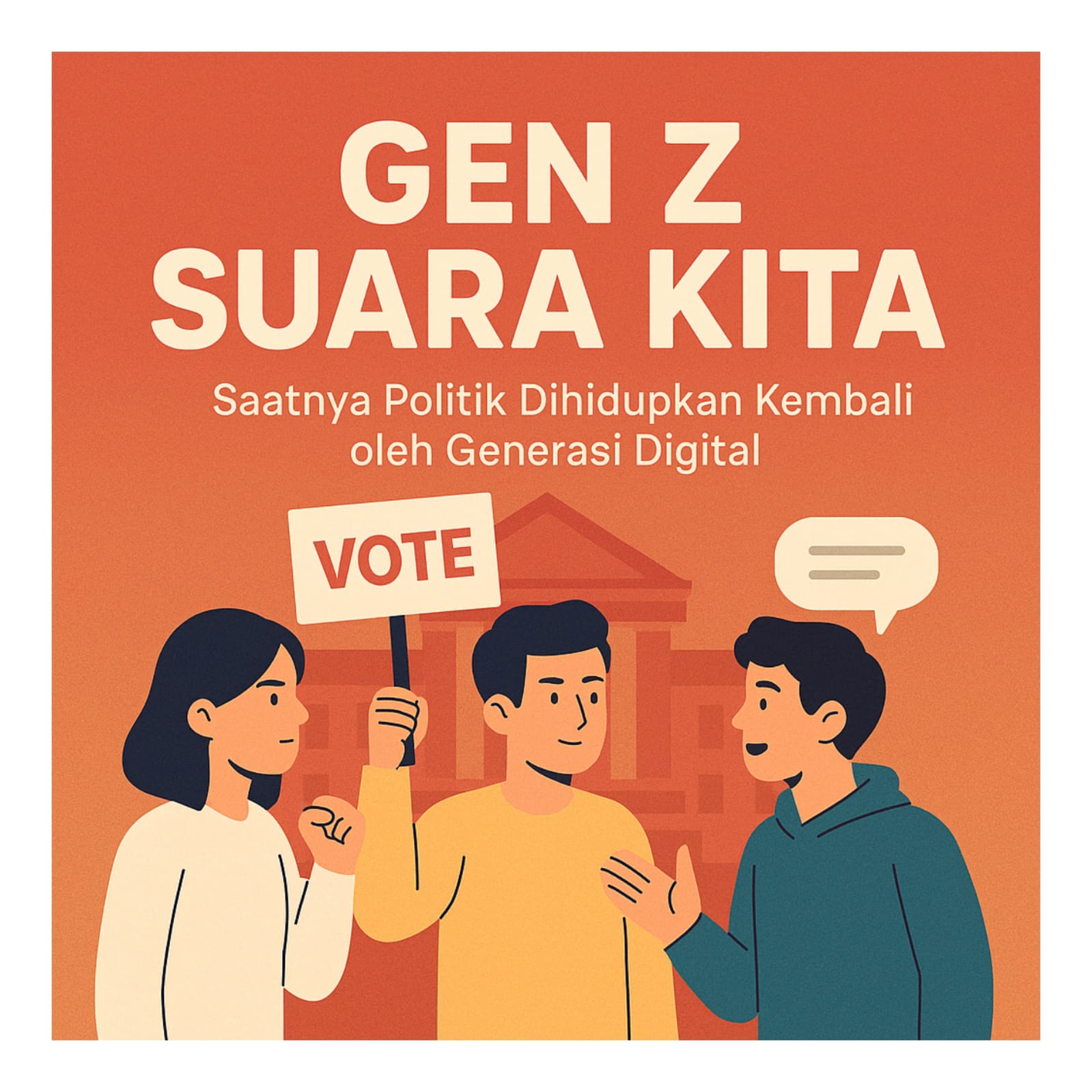 Gen Z Suara Kita: Saatnya Politik Dihidupkan Kembali oleh Generasi Digital