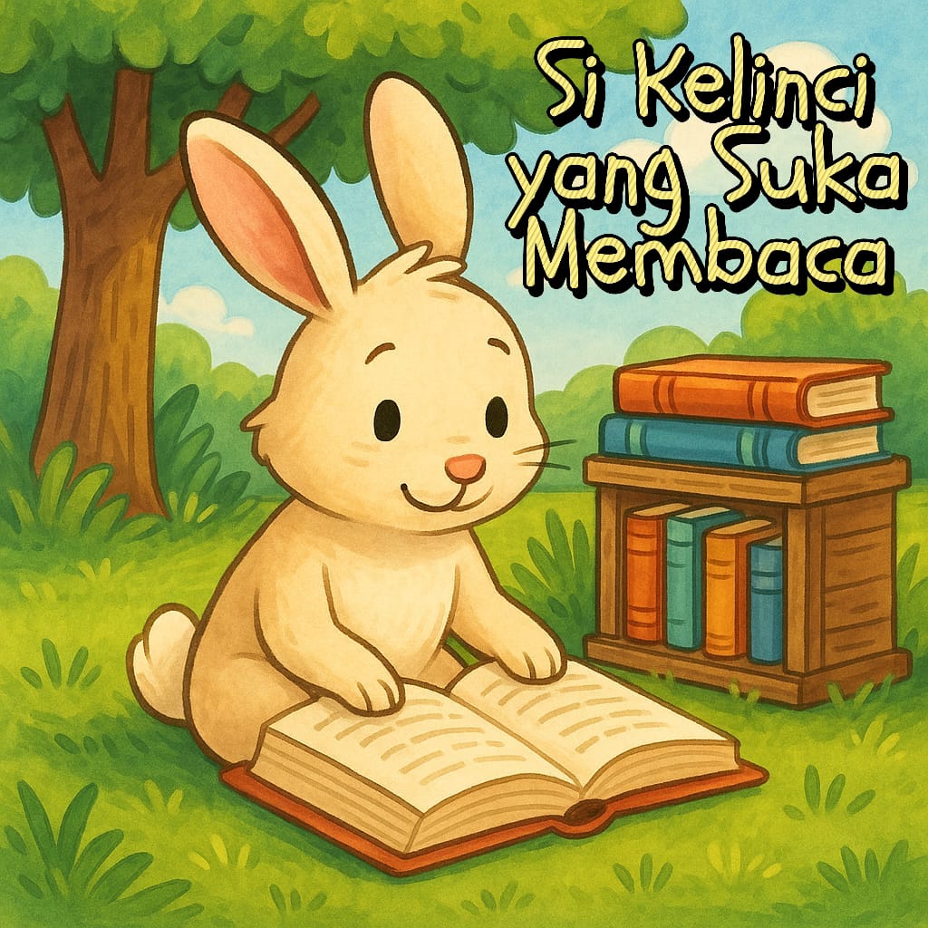 Si Kelinci yang Suka Membaca